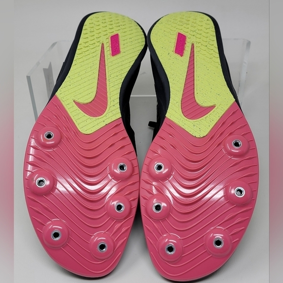 Nike Zoom Rival Mens Size 9.5 Track & Field Jump Spikes Black Volt Red DR2756-00 - Picture 6 of 10